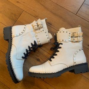 Sam Edelman Leather Combat Boots